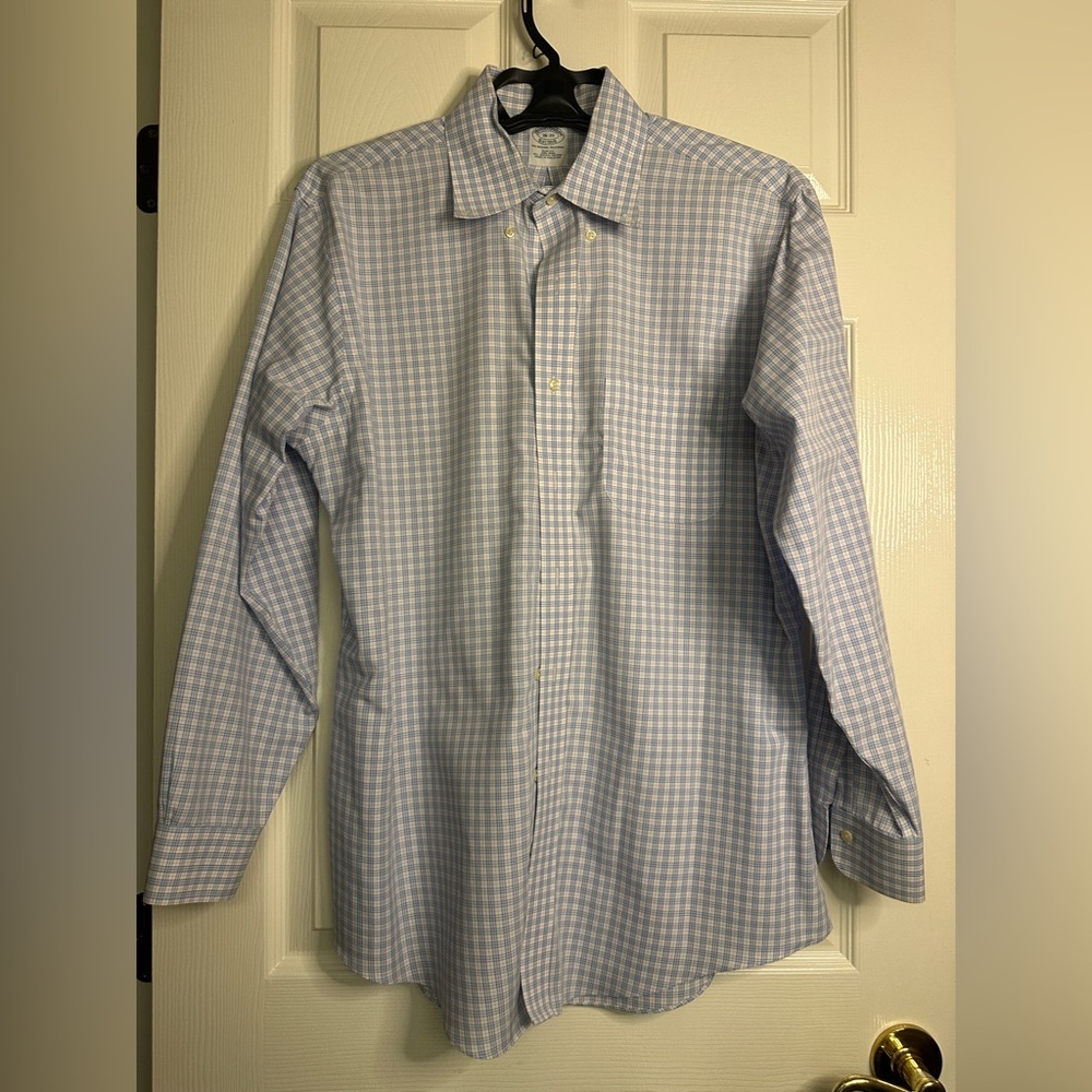 Brooks Brothers Light Blue Gingham Shirt
